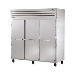 True STG3F-3S-HC 78" SPEC SERIES 3 Section Reach In Freezer, 3 Left/Right Hinge Solid Doors, 115v, 9 Shelves, LED Lighting, Stainless Steel