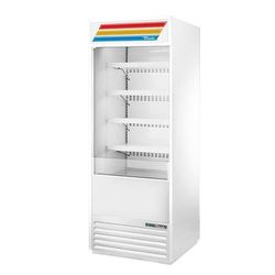 True TOAM-30-HC~TSL01 WHT 30" Vertical Open Air Cooler w/ 5 Levels, White, 115v, Black | True Refrigeration