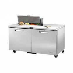 True TSSU-60-08-HC~SPEC3 60" Spec Series Sandwich/Salad Prep Table w/ Refrigerated Base, 115v, Two Doors, 115 V, Stainless Steel | True Refrigeration