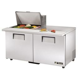 True TSSU-60-12M-B-HC ADA 60" TSSU Series Mega Top Sandwich/Salad Prep Table w/ Refrigerated Base, 115v, Stainless Steel | True Refrigeration
