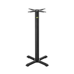 Flat Tech CT2017 40 3/4" Bar Height Table Base for 24" Square & 26" Round Table Tops, Cast Iron, Black