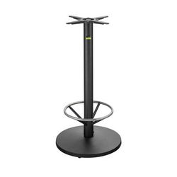 Flat Tech CT3018 40 3/4" Bar Height Table Base w/ Foot Ring for 26" Square & 30" Round Table Tops, Cast Iron, Black