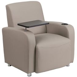 Flash Furniture BT-8217-GV-GG Guest Chair w/ Tablet Arm - Gray LeatherSoft Upholstery