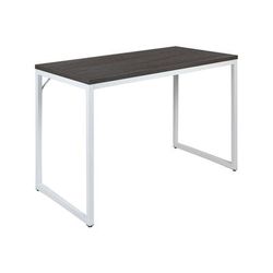 Flash Furniture GC-GF156W-12-GRY-GG Office Desk w/ Rustic Gray Laminate Top & White Steel Frame - 47 1/4"W x 23 1/2"D x 29 1/2"H