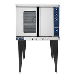 Duke 613-G3XX Single Full Size Natural Gas Commercial Convection Oven - 46, 000 BTU, Glass Door, Solid State Controls, Stainless Steel, Gas Type: NG