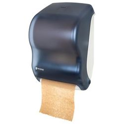 San Jamar T1300TBL Wall Mount Touchless Roll Paper Towel Dispenser - Plastic, Arctic Blue, Translucent Arctic Blue