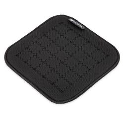 San Jamar UHP77BK Ultigrips Flexible Hot Pad w/ Textured Material, Protects 500 F for 30 Sec, 7" Sq, Black