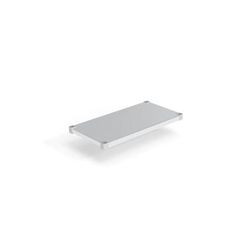 New Age 1836SB Aluminum Solid Shelf - 36"W x 18"D, Silver
