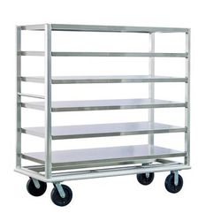 New Age 98183 Queen Mary Cart - 6 Levels, 3000 lb. Capacity, Stainless Steel, Marine Edges, Stainless Steel Shelves