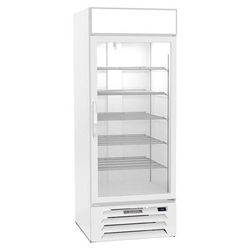 Beverage-Air MMR27HC-1-W 30" MarketMax 1 Section Glass Door Merchandiser - 1 Right Hinge Door, White, 115v