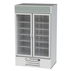 Beverage-Air MMR44HC-1-W-IQ 47" MarketMax 2 Section Glass Door Merchandiser - 2 Left/Right Hinge Swing Doors, White, 115v