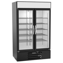 Beverage-Air MMR49HC-1-B-WINE 52" 2 Section Commercial Wine Cooler w/ 1 Zone - 1 Shelves, 115v, LED Lighting, Black