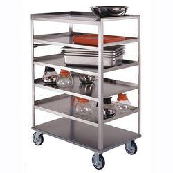 Lakeside 448 Queen Mary Cart - 6 Levels, 500 lb. Capacity, Stainless Steel, Raised Edges, 500 lb Capacity, 6 Shelves w/ Raised Edges