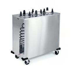 Lakeside 6310 220 46 3/8" Heated Mobile Dish Dispenser w/ 3 Columns - Stainless, 220v/1ph, Silver