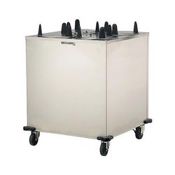 Lakeside 6406 208 32" Heated Mobile Dish Dispenser w/ 4 Columns - Stainless, 208v/1ph, Silver