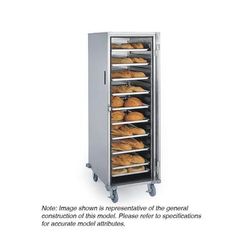 Lakeside 6534 16 Tray Ambient Meal Delivery Cart, Enclosed, Single Compartment, Silver