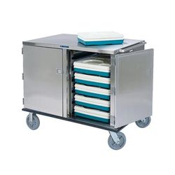 Lakeside 836 28 Tray Ambient Meal Delivery Cart, Stainless Steel