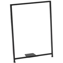Cal-Mil 1264 Tabletop Menu Card Holder - 8 1/2" x 11", Iron, Black