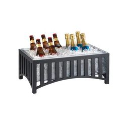 Cal-Mil 1365-12-13 Rectangular Ice Housing - 22"L x 14"W x 8 1/2"H, Plastic, Clear, Black