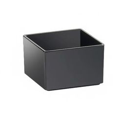 Cal-Mil 1395-13M Cater Choice Box - 5x5x3", Melamine, Black, Case of 2