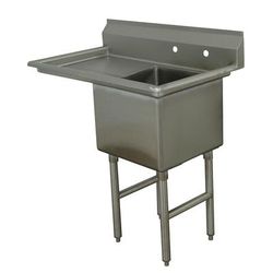 Advance Tabco FC-1-2424-18L 44 1/2" 1 Compartment Sink w/ 24"L x 24"W Bowl, 14" Deep, Stainless Steel