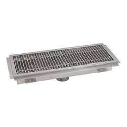 Advance Tabco FTG-1896 Floor Trough - Removable Strainer Basket, 18" x 96" x 4", 14 ga 304 Stainless Steel