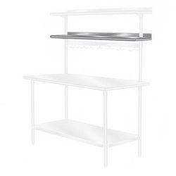 Advance Tabco PT-12R-108 108" Table Mount Shelf - 1 Deck, Rear-Mount, 12"L, Stainless Steel