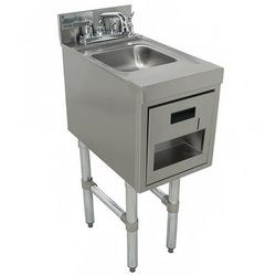 Advance Tabco SC-12-TS-X Commercial Hand Sink w/ 9"L x 9"W x 4"D Bowl, Standard Faucet, Silver