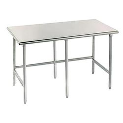 Advance Tabco TAG-2412 144" 16 ga Work Table w/ 430 Series Stainless Steel Flat Top