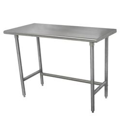 Advance Tabco TELAG-364-X 48" 16 ga Work Table w/ 430 Series Stainless Steel Flat Top, 36" x 48", Stainless Steel