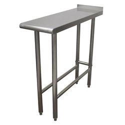 Advance Tabco TFMS-183 Equipment Filler Table - Open Base, Rear Turn Up, 18x36, Stainless Steel