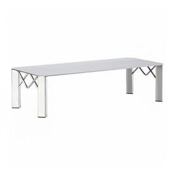 Cal-Mil 3418-5 Rectangular Buffet Riser - 20"W x 8"D x 5"H, Polished Metal, Silver