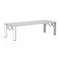 Cal-Mil 3418-5 Rectangular Buffet Riser - 20"W x 8"D x 5"H, Polished Metal, Silver