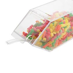 Cal-Mil 492-N Countertop Acrylic Topping Bin, 4 1/2" x 11 x 5 1/2", Notch