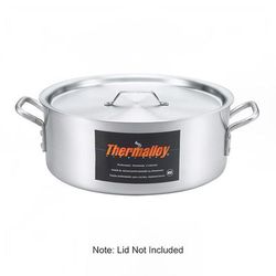 Browne 5814415 15 qt Aluminum Braising Pot, Silver