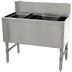 Advance Tabco PRC-24-36R-10 36" Prestige Cocktail Station w/ 70 lb Ice Bin, Stainless Steel