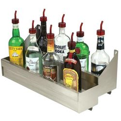 Advance Tabco SRKD-5 59" Double Tier Bottle Rack w/ Keyhole, Stainless Steel
