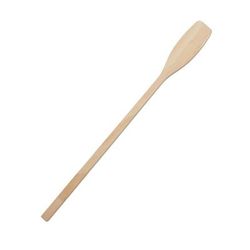 American Metalcraft 420 Mixing Paddle w/ 42 x 1 1/4" Handle, Wood, Brown
