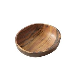 American Metalcraft AWMB11 97 oz Round Melamine Serving Bowl, Acacia Wood, 11" x 3.2", Brown