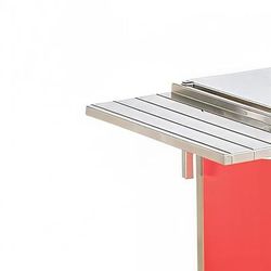 Vollrath 3752450-2-C 74" Customer Side Tray Slide - Lift-Off Bracket, 12" Overall Width, Silver