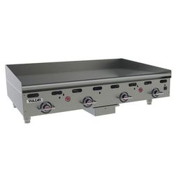 Vulcan MSA48-30 NG 48" Gas Commercial Griddle w/ Thermostatic Controls - 1" Steel Plate, Natural Gas, Snap-action Thermostatic Controls, 108K BTU - Natural Gas, Stainless Steel, Gas Type: NG