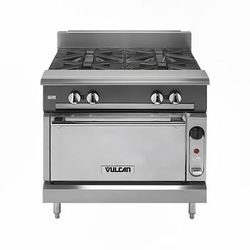 Vulcan VCBB36C NG 36" Commercial Gas Range w/ Charbroiler & Convection Oven, Natural Gas, Stainless Steel, Gas Type: NG
