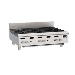 Vulcan VHP636 NG 36" Gas Hotplate w/ 6 Burners & Infinite Controls, Natural Gas, 180,000 BTU, Stainless Steel, Gas Type: NG