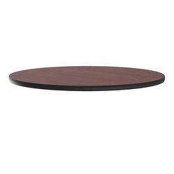 Correll CT36R-20-09 36" Round Cafe Breakroom Table Top, 1 1/4" High Pressure, Mahogany, Red, 1.25 in