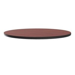 Correll CT48R-21-09 48" Round Cafe Breakroom Table Top, 1 1/4" High Pressure, Cherry, Red, 1.25 in