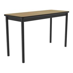 Correll LT2448-16-09-09 Economical Lab Table w/ Wear Resistant Surface T Mold Edge 24x48" Fusion Maple, Brown