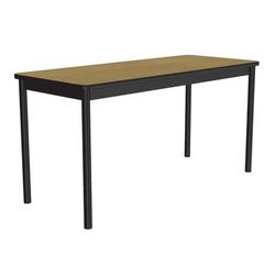 Correll LT3060-16-09-09 Economical Lab Table w/ Wear Resistant Surface T Mold Edge 30x60" Fusion Maple, Brown