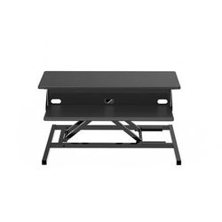 Luxor CVTR PRO-BK Adjustable Standing Desk Converter w/ Keyboard Shelf - 5" to 15 1/2"H, Black