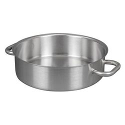 Matfer Bourgeat 697032 8 1/2 qt Stainless Steel Braising Pot, Silver