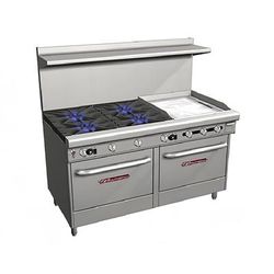 Southbend 4607AD-2GR Ultimate 60" 4 Burner Commercial Gas Range w/ Griddle & (1) Standard & (1) Convection Ovens, Liquid Propane, Stainless Steel, Gas Type: LP, 115 V